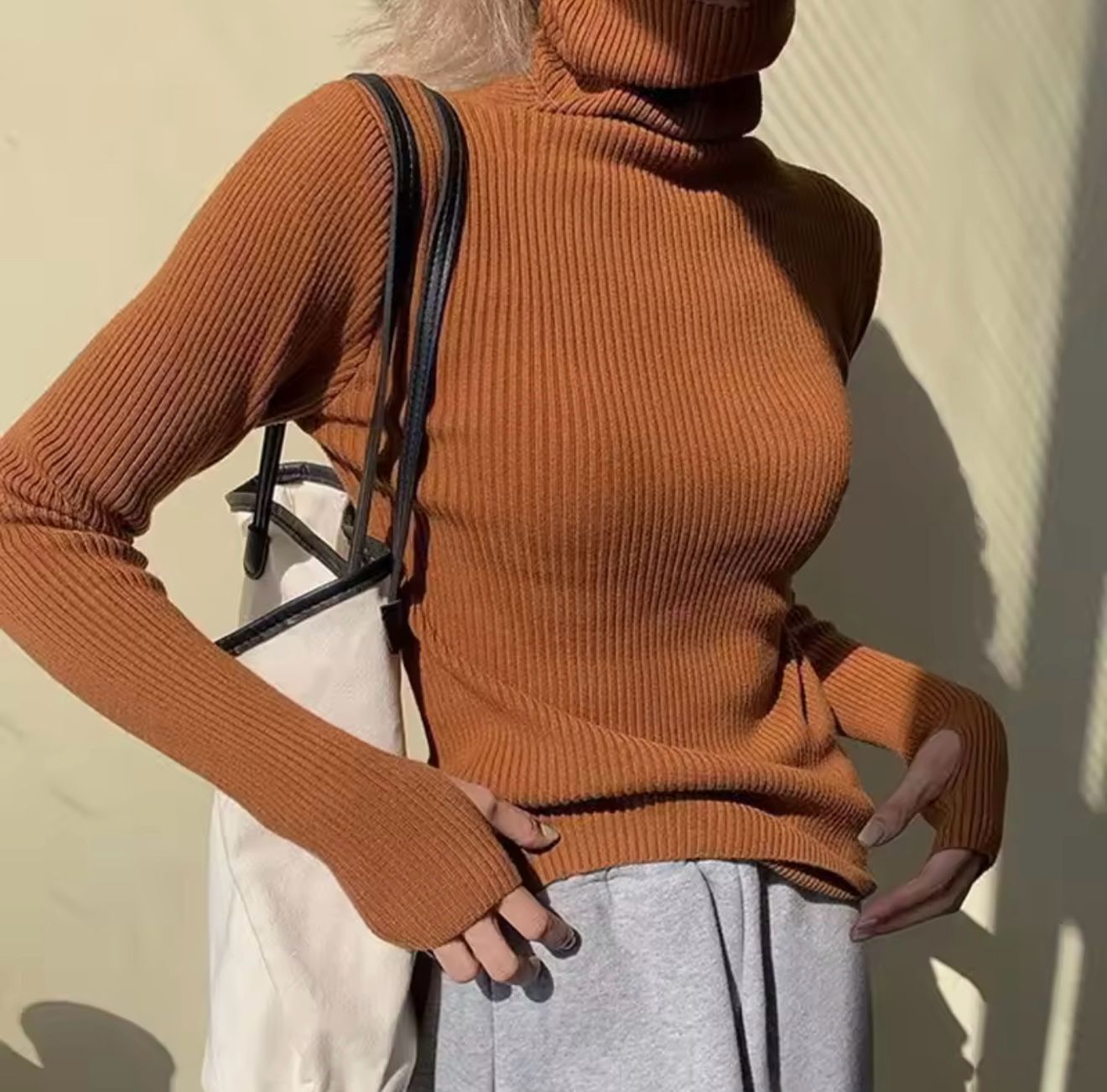 Autumn and Winter New Women's Clothing Turtleneck Women's Long-sleeved Sweater Solid Color Elegant Knitwear Bottoming Jumper