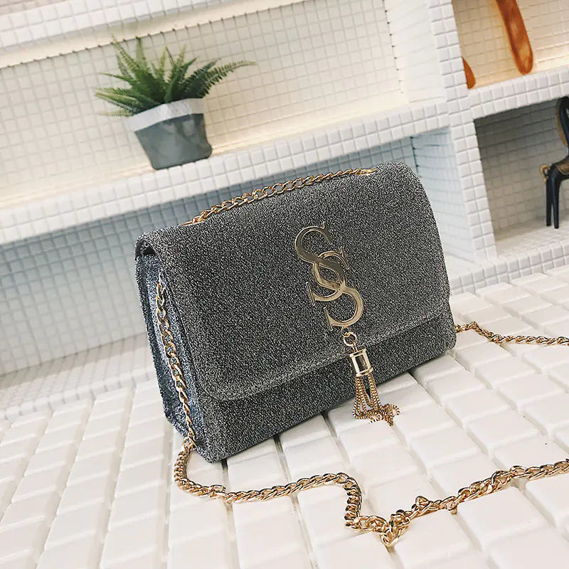 Fringe Crossbody Bag, Small Square Bag, Shoulder Bag