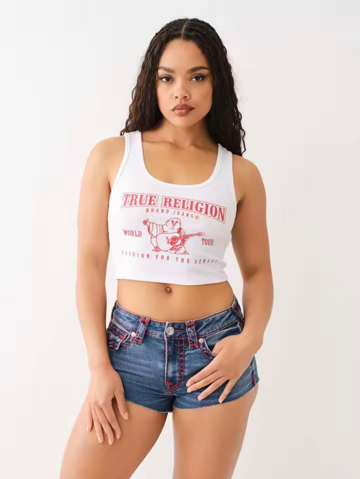 European and American fashion Y2K style spicy girl slimming sleeveless temperament suspender portrait letter printed vest