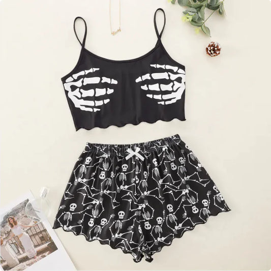 Women's Cozy Polyester Pajama Set