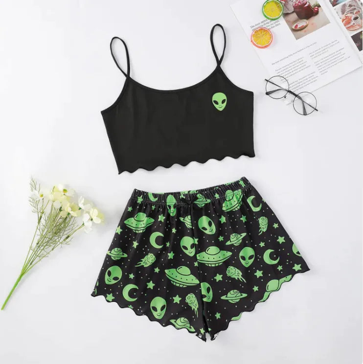 Women's Cozy Polyester Pajama Set