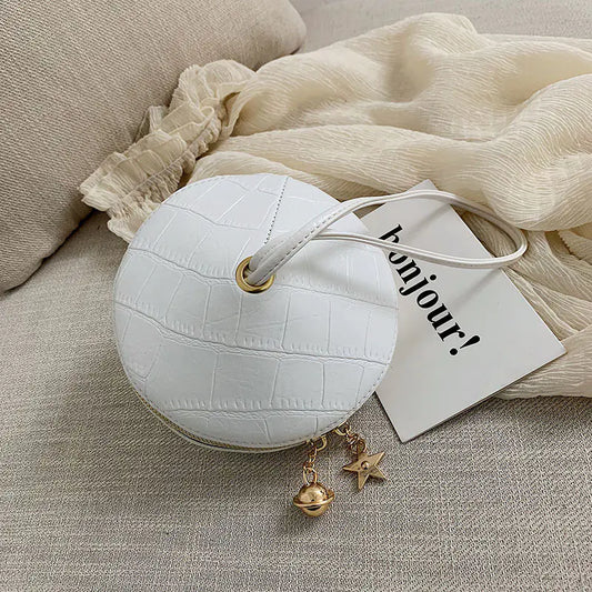Shoulder Bag, Small Round Bag, Handbag