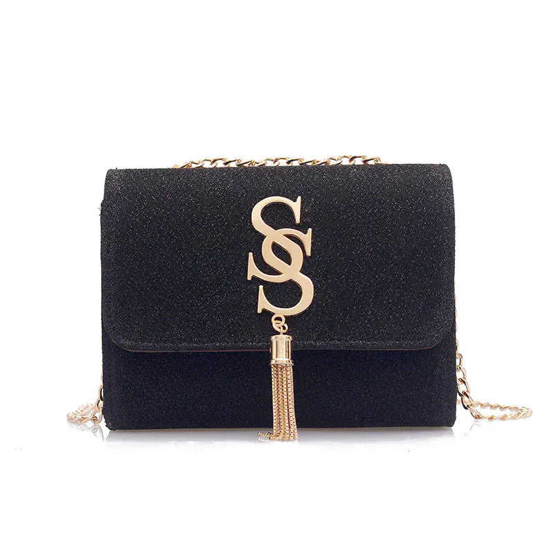 Fringe Crossbody Bag, Small Square Bag, Shoulder Bag